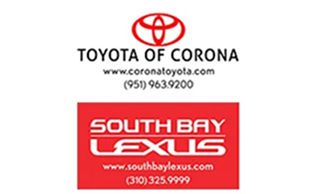 Toyota of Corona and South Bay Lexus logos